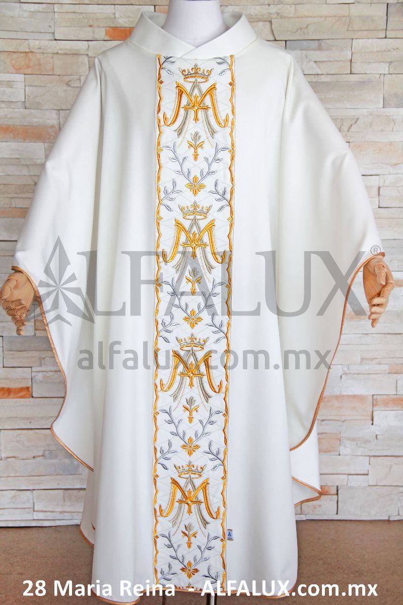 28 Maria Reina Alfalux Casulla Perla Central 203